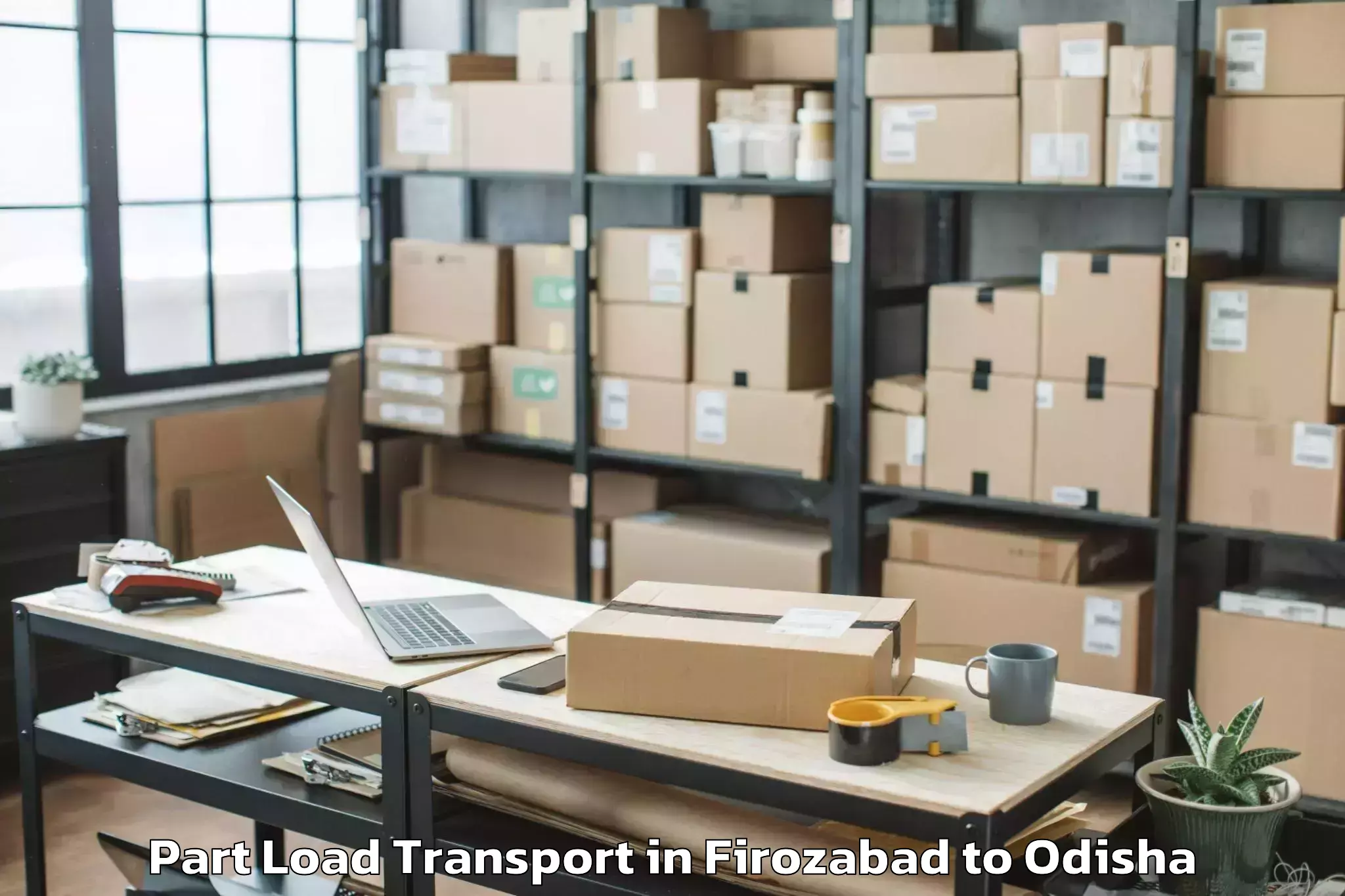 Professional Firozabad to Pappadahandi Part Load Transport